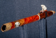 Brazilian Rosewood Burl Native American Flute, Minor, Mid G-4, #Q13D (6)